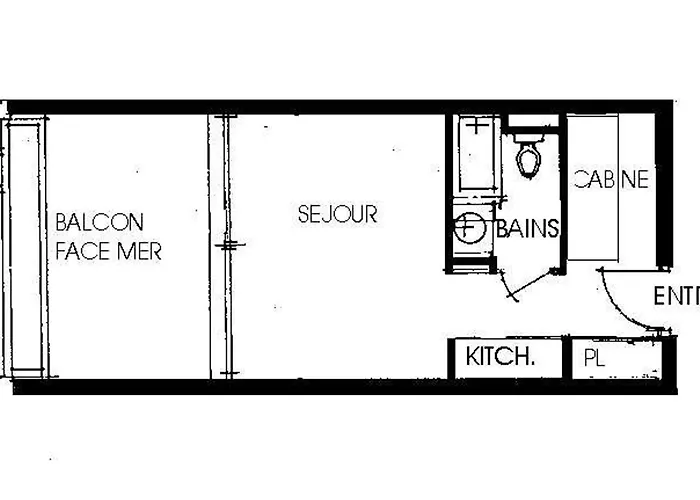 + Cabine, 4 Pers. Avec Clim Et Parking, - Fr-1-803-49 Apartmán *